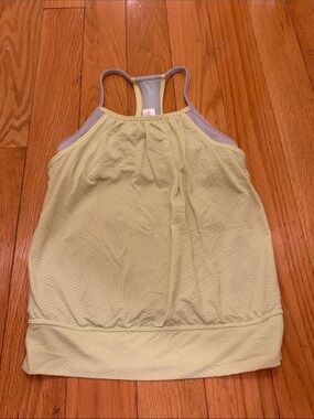 Ivivva Light Green Athletic Tank with Lilac Trim